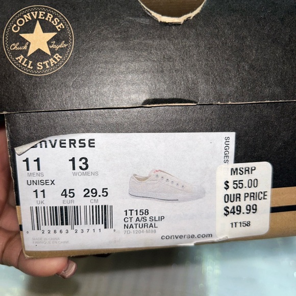 Converse Off-White Slip-On Shoes - Picture 12 of 12